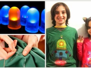 סדנת חולצה מאירה (e-textile)