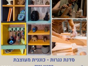 סדנת נגרות: כוננית מעוצבת