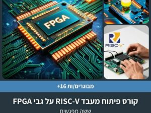 קורס פיתוח מעבד RISC-V על גבי FPGA בששה מפגשים