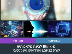מ-Blink לבינה מלאכותית: קורס ESP32 וארדואינו אינטנסיבי בשישה מפגשים