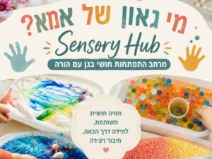 גן עם הורה יום רביעי 26.8 - Sensory Hub